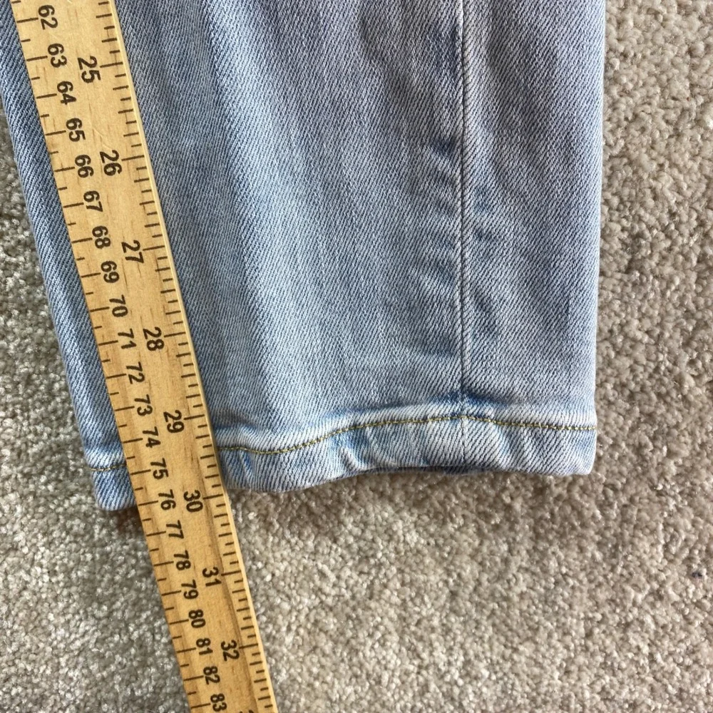 Mutual‎ Weave The Slim Jeans Mens 33x32 Light Wash Blue Stretch Denim